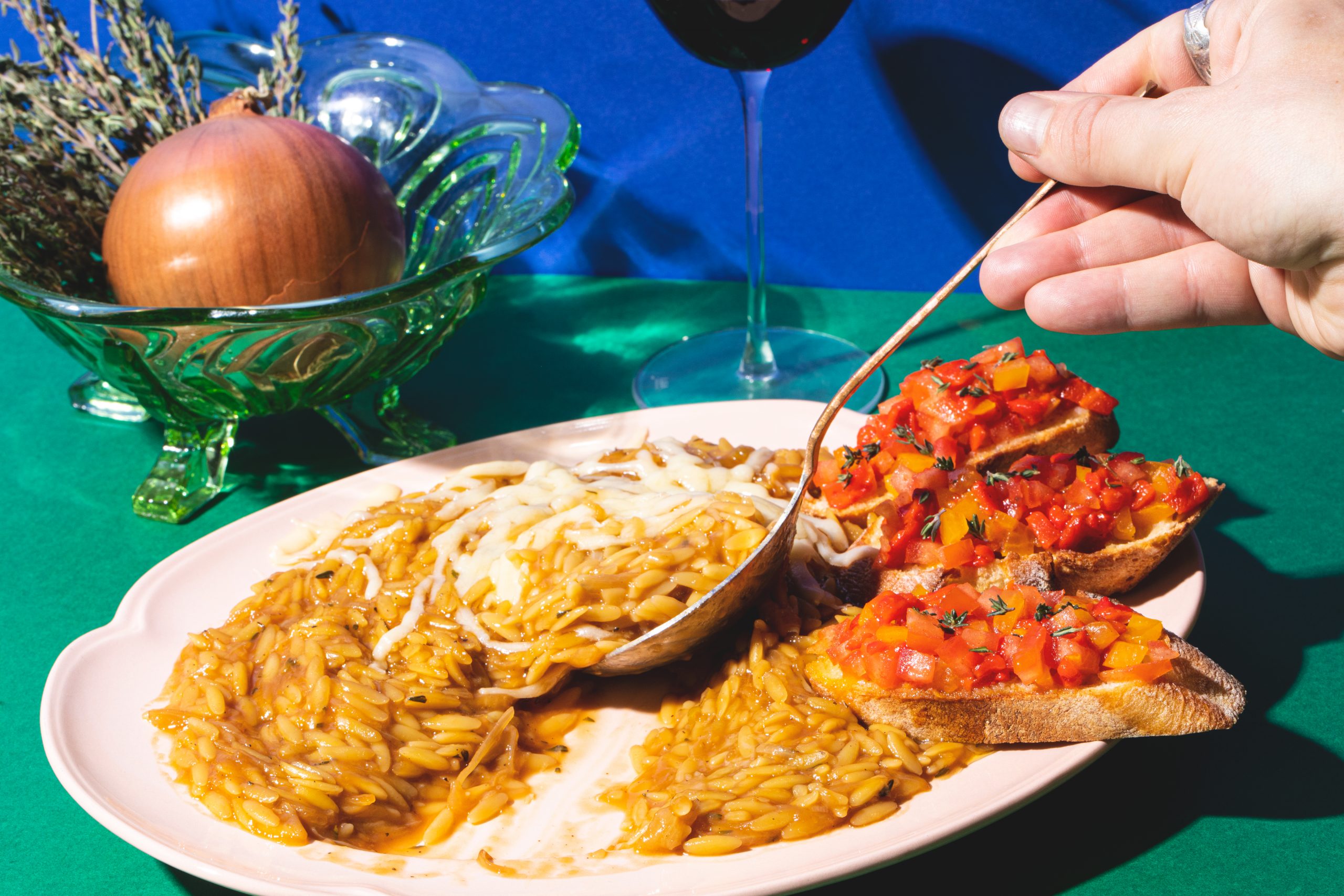 French Onion Orzo Pasta Recipe Twisted