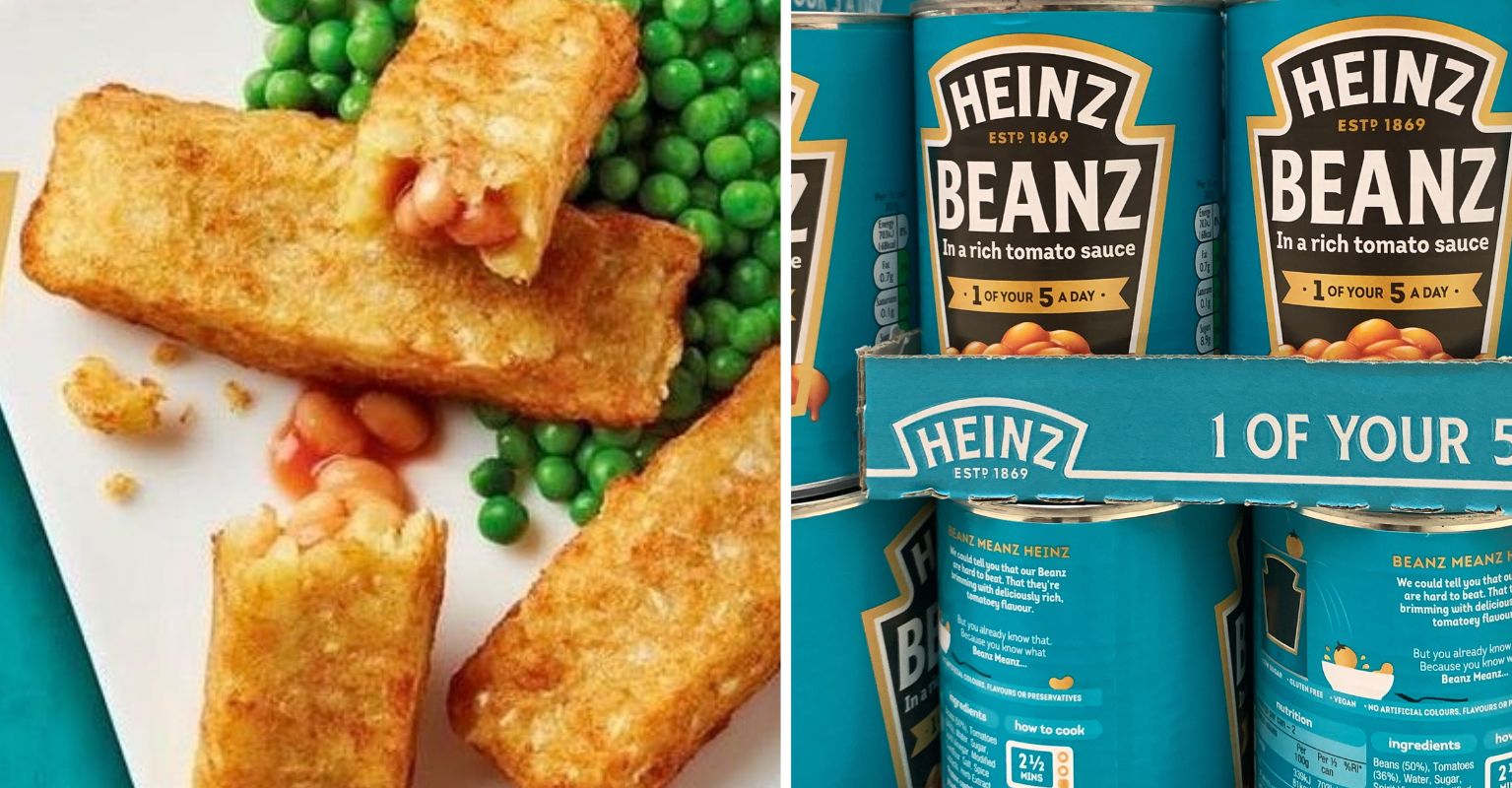 Heinz launches hash browns filled with baked beans