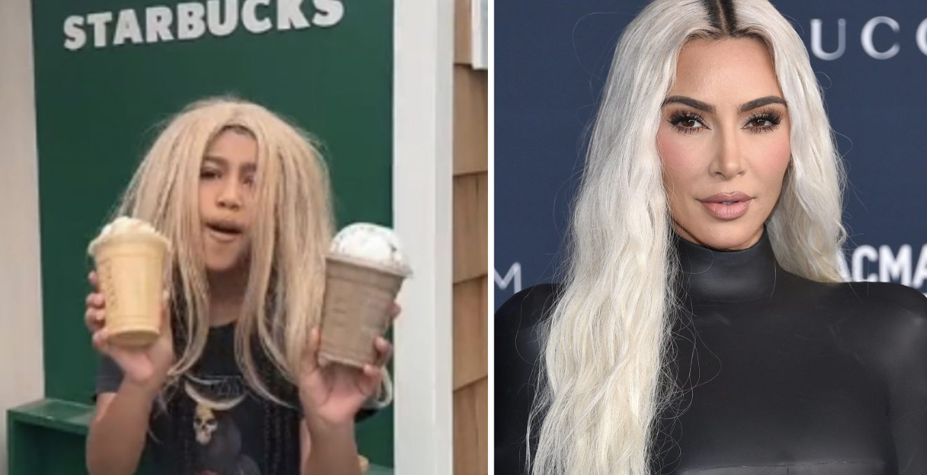 Kim Kardashian has a Starbucks in her garden