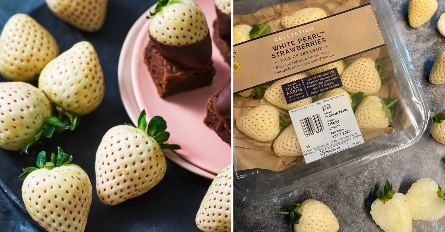 Marks and Spencer sell white pearl strawberries