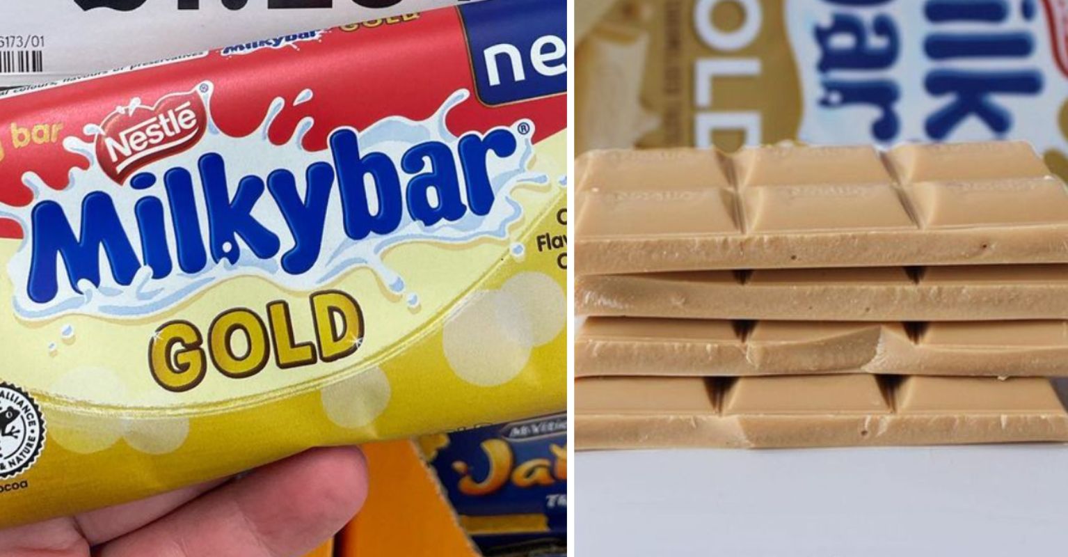 You can now buy Milkybar Gold chocolate bars in Tesco