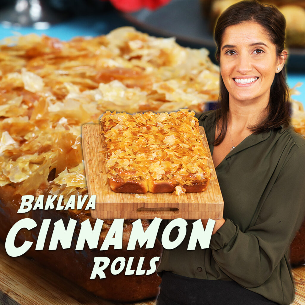 Baklava Recipe, How To Make Baklava Cinnamon Rolls | Twisted