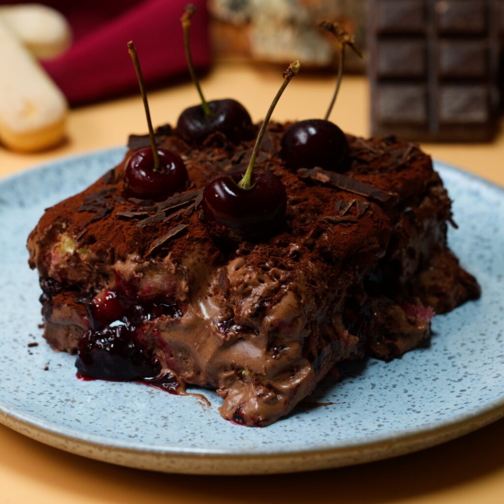 Black Forest Tiramisu Cake Recipe | Twisted