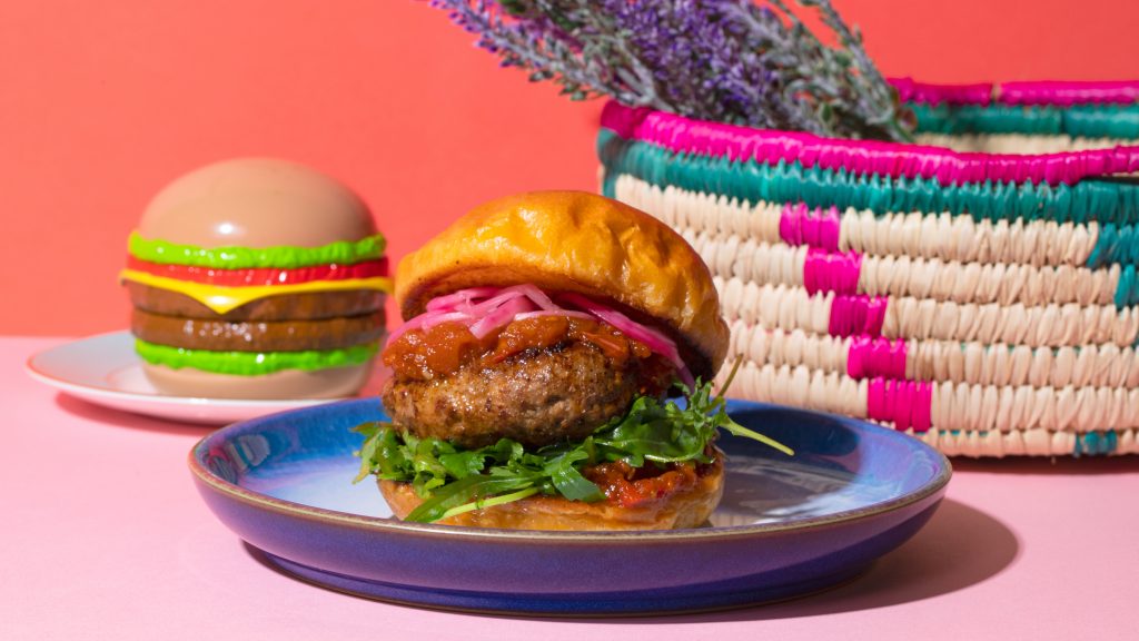 Homemade Lamb Burger with Feta Recipe with Harissa Jam | Twisted