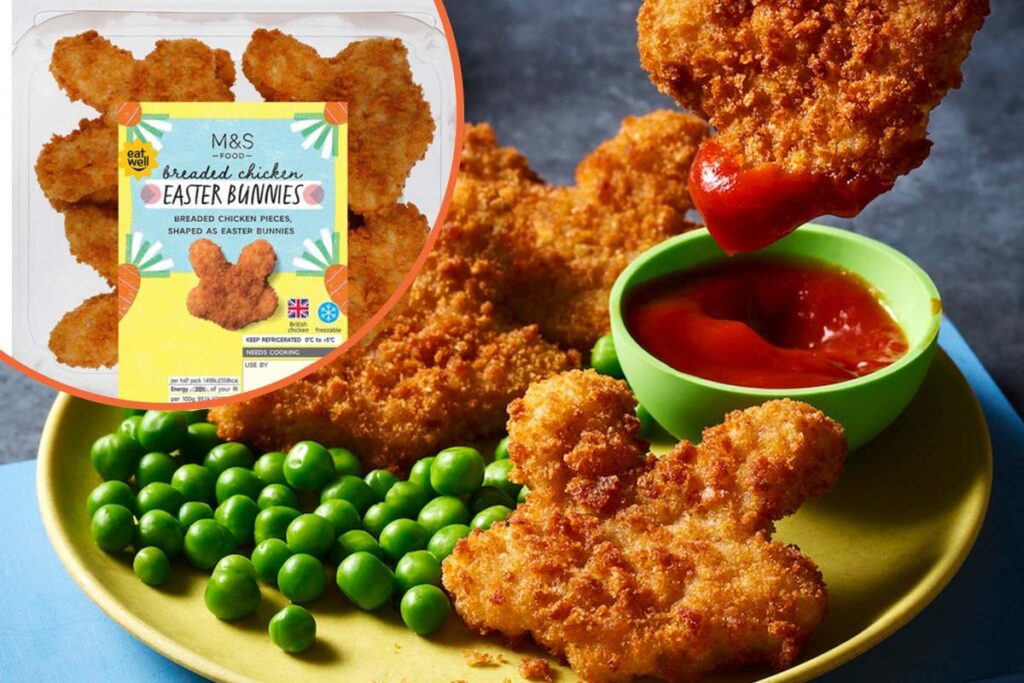 M&S is selling chicken nuggets in the shape of bunnies for Easter