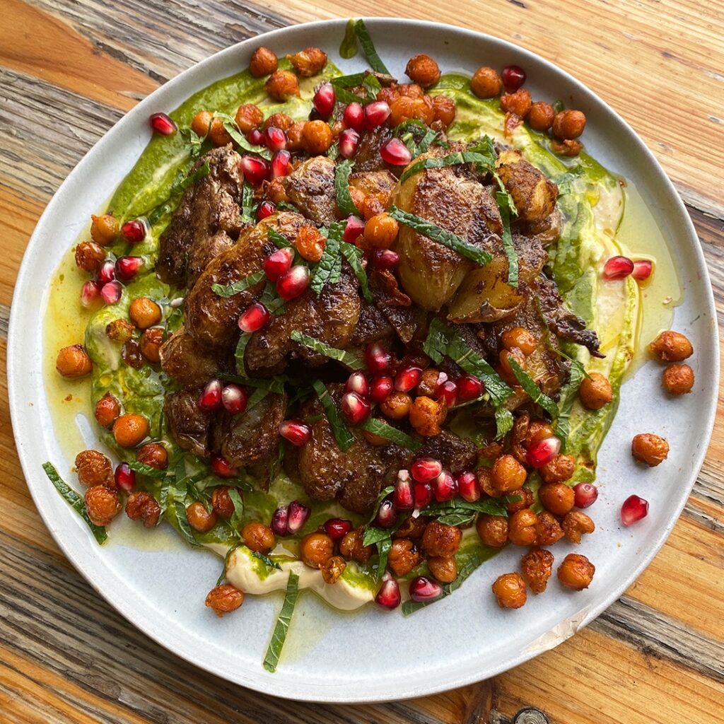 Baharat Smashed Lebanese Potatoes Recipe| Twisted Green