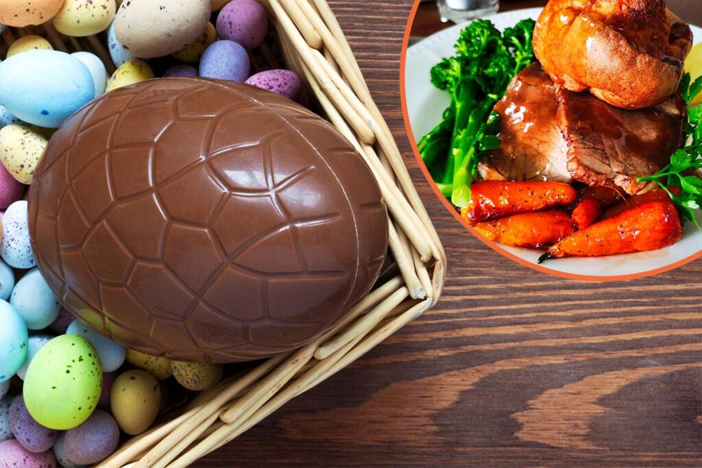 Someone served a roast dinner in an Easter egg and it’s a crime against humanity