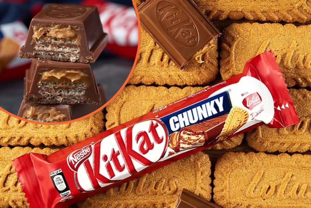 Biscoff KitKat Chunky bars have finally landed in UK supermarkets