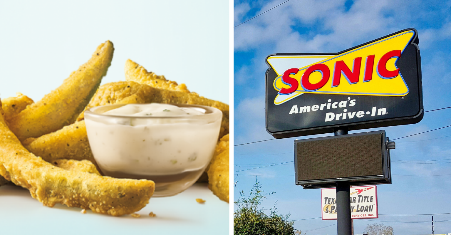 Sonic has just brought out Dill Pickle Fries
