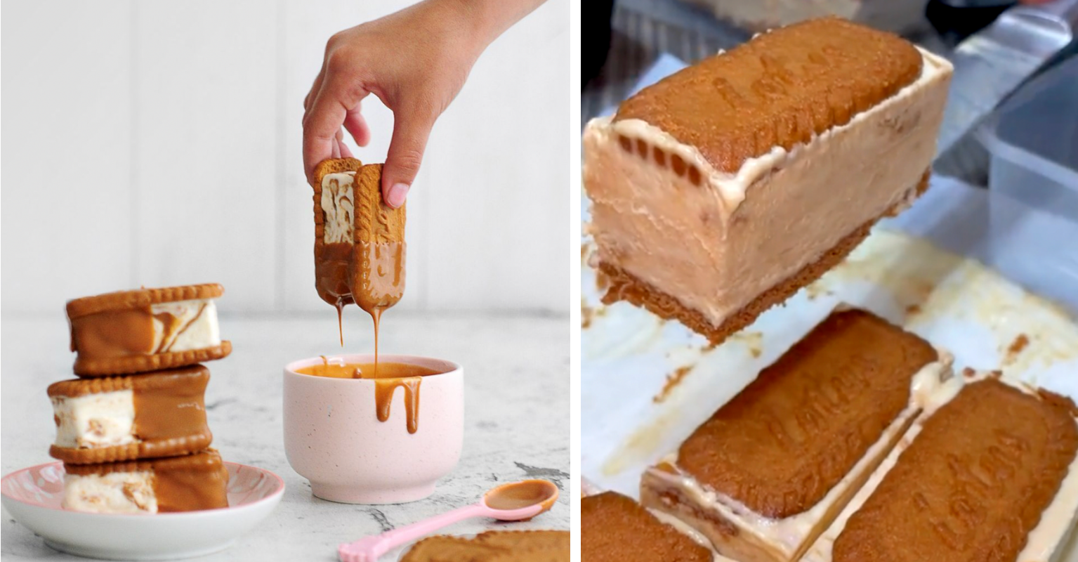 People are making Biscoff ice cream sandwiches on TikTok
