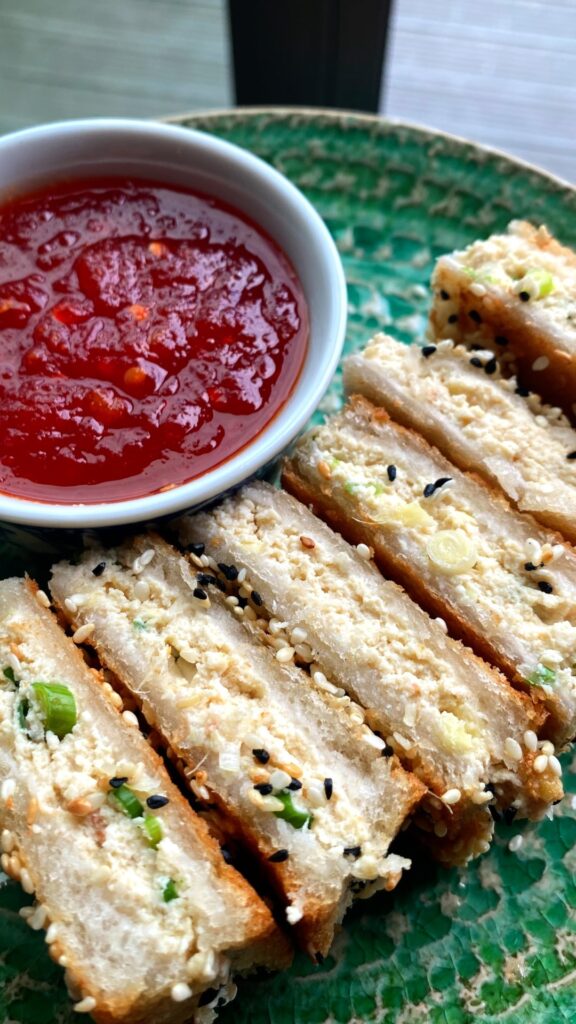 Vegan Tofu Prawn Toast Recipe | Twisted