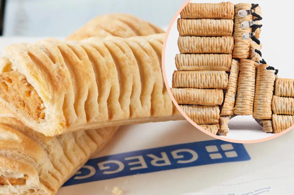 These boots are made entirely of Greggs vegan sausage rolls and we need them immediately