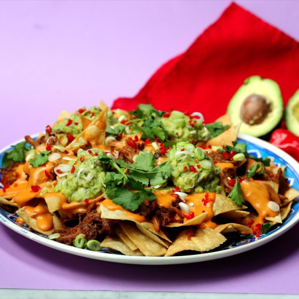 Korean Pulled Pork Nachos