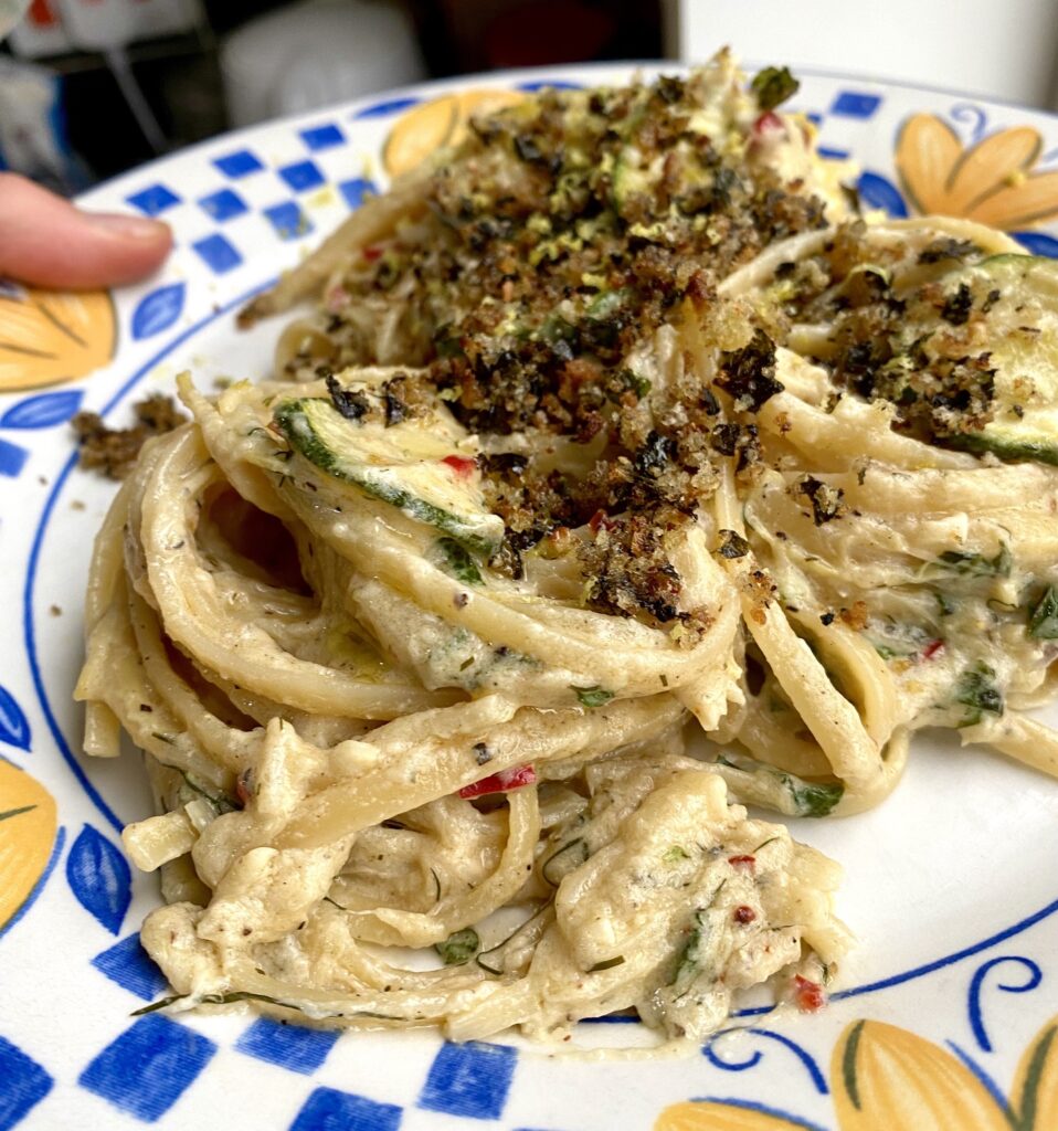 Vegan Miso Butter Crab Linguine | Twisted