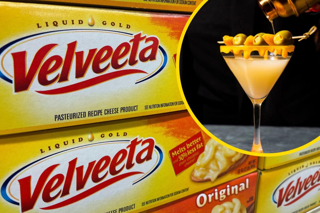 Don’t ask us why, but you can now get a cocktail made of American cheese