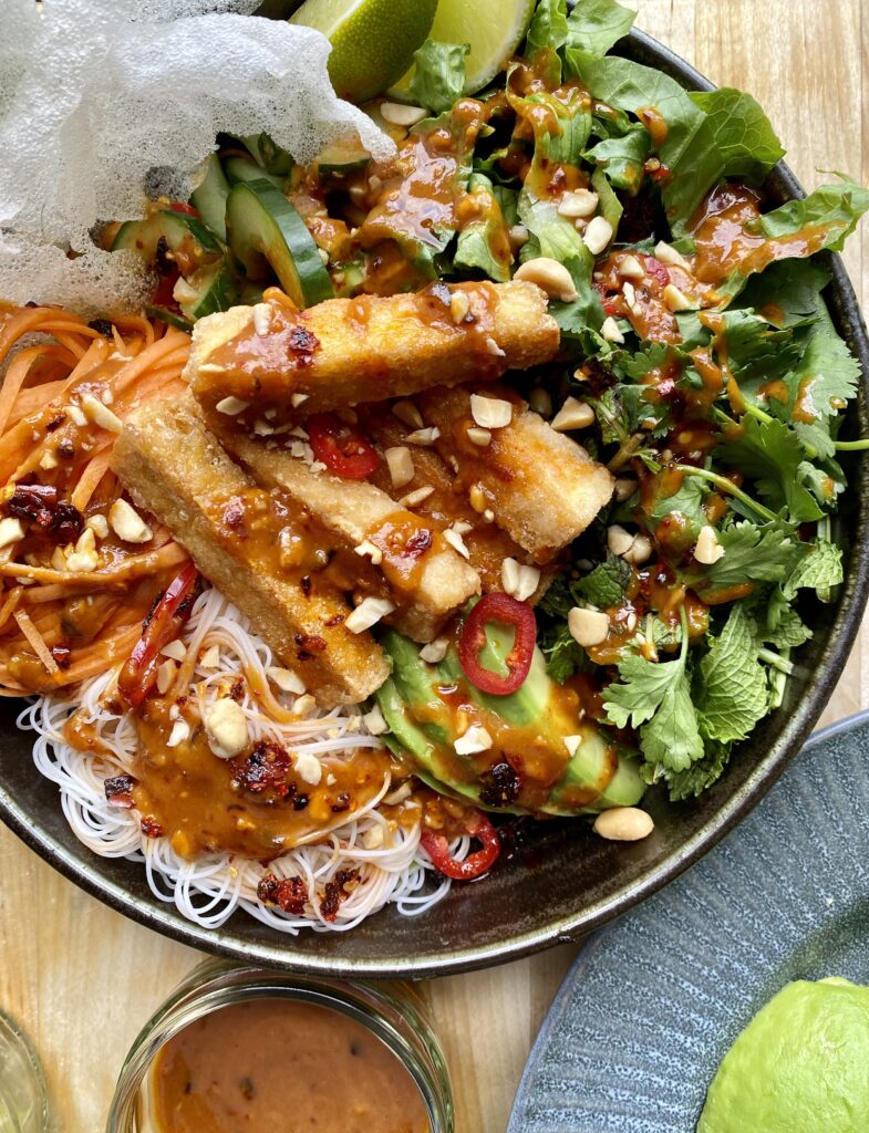Vegan Summer Roll Salad