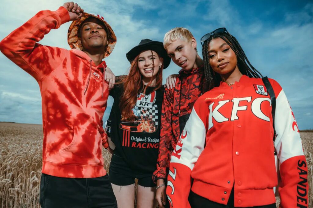 KFC is launching a 47-piece fashion collection featuring bucket hats and hoodies