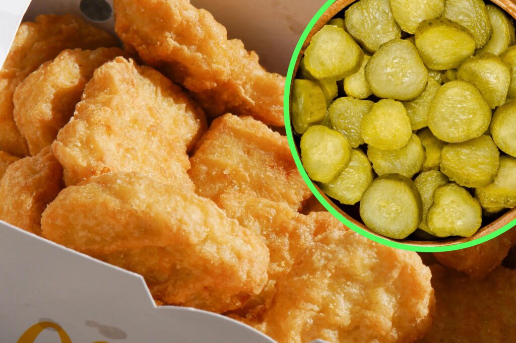 People are stuffing McDonald&#8217;s McNuggets with pickle slices