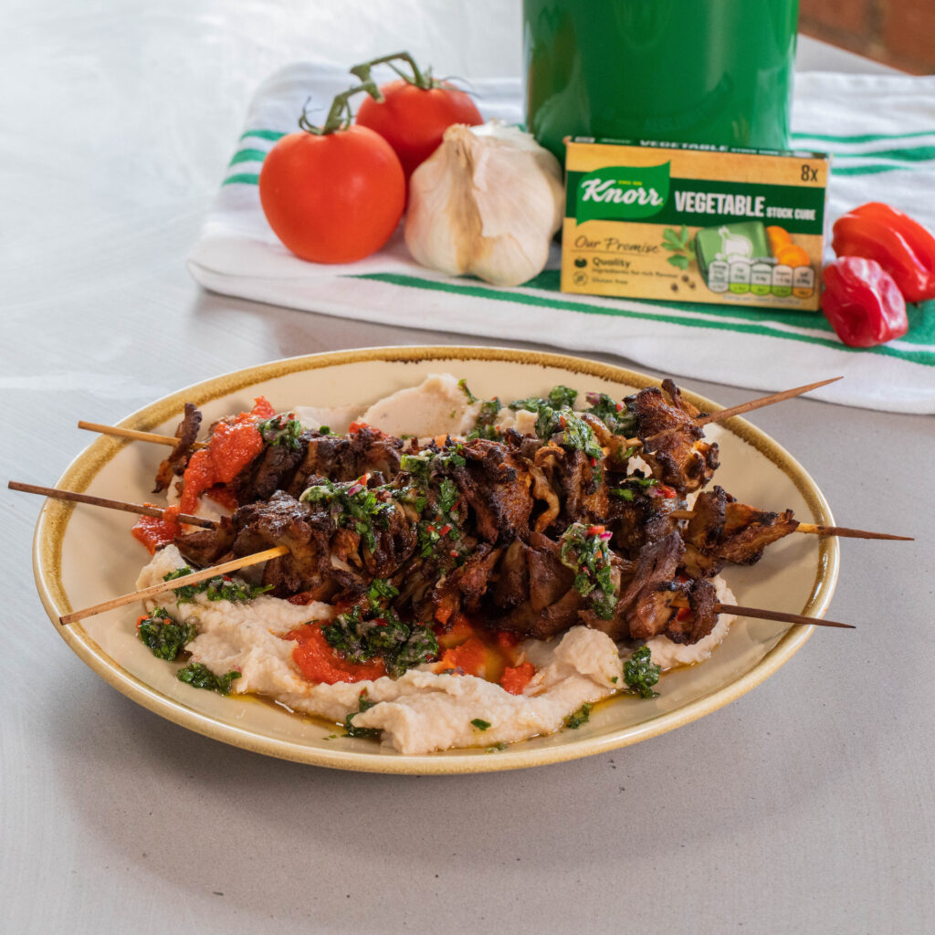 Oyster Mushroom Skewers