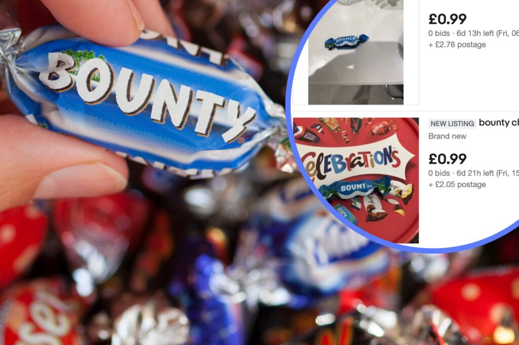 People are selling Bounty chocolates on eBay after Celebrations cull