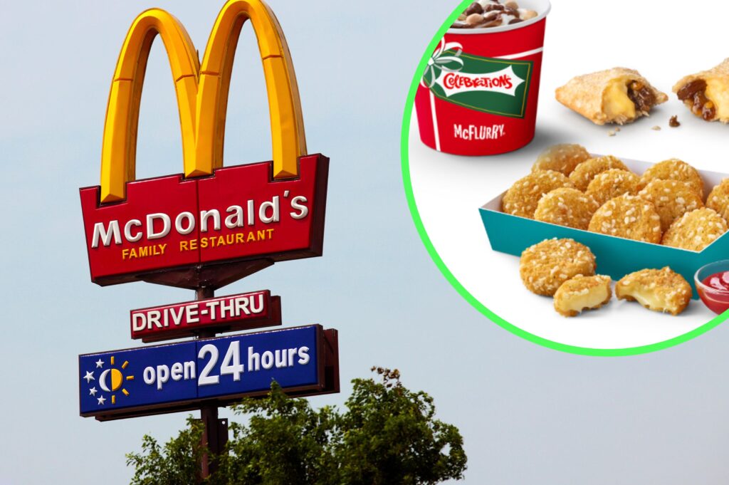 McDonald’s Christmas menu features return of Festive Pie and Celebrations McFlurry