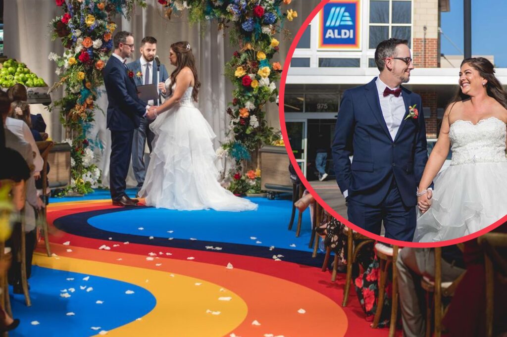 This couple love Aldi so much they got married there