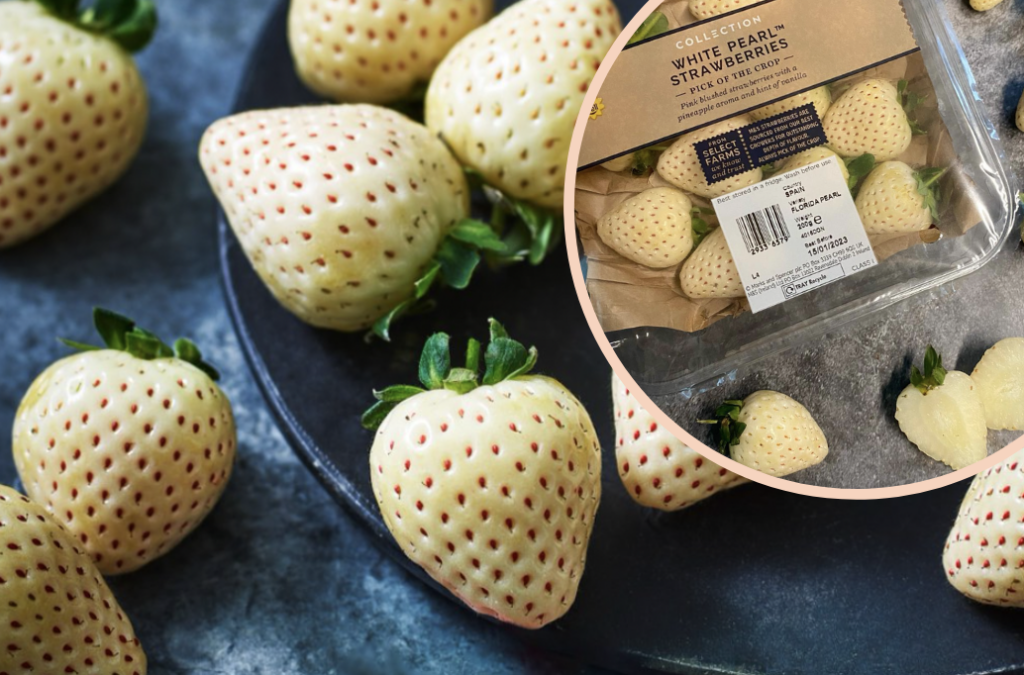 You can now buy white strawberries with notes of vanilla