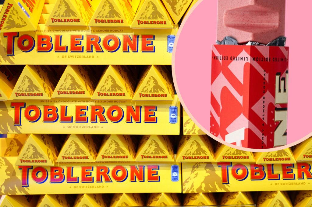 You can now get a limited edition pink Toblerone bar for Valentine&#8217;s Day