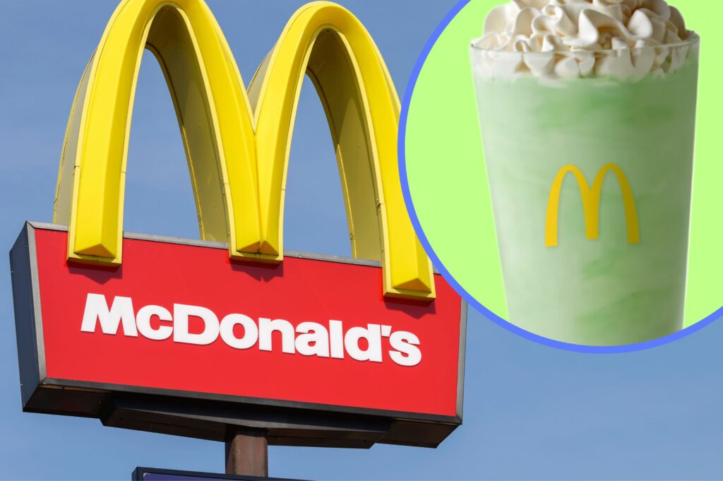 The Shamrock Shake is back at McDonald’s US for St Patrick’s Day