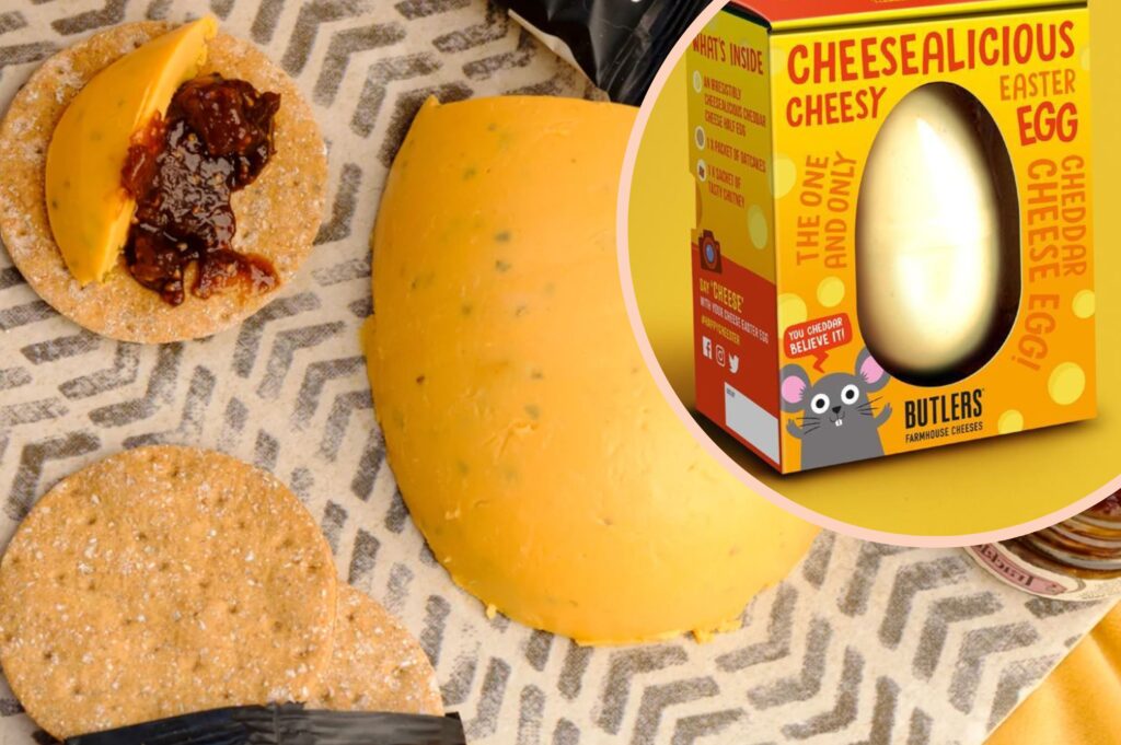 You can get cheese Easter eggs and they look epic