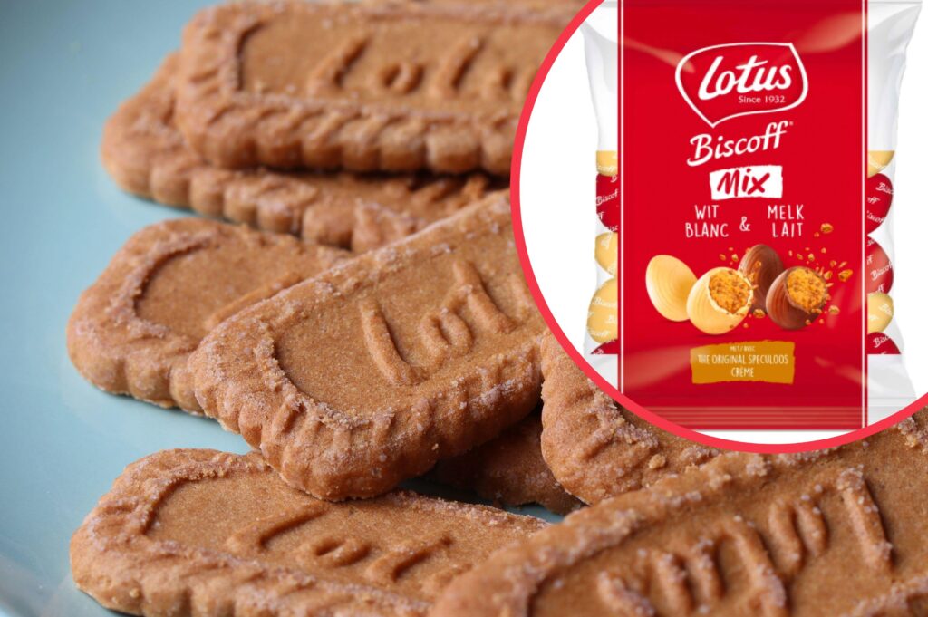 Lotus Biscoff mini eggs drop and OMG