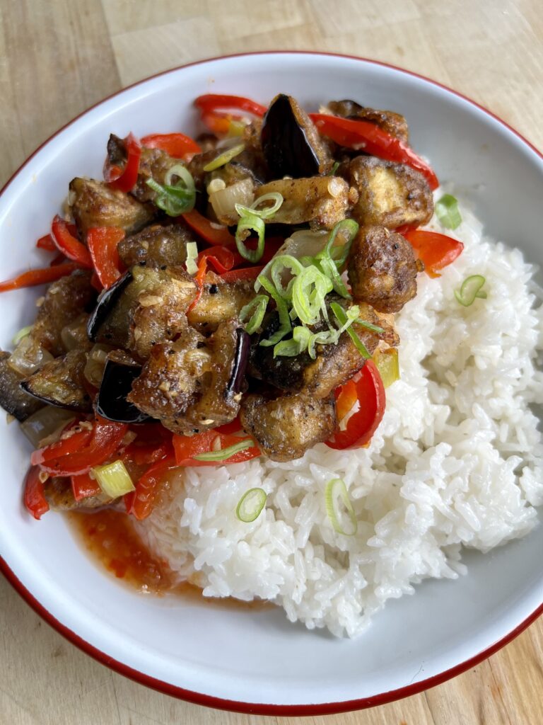 Salt + Pepper Aubergine