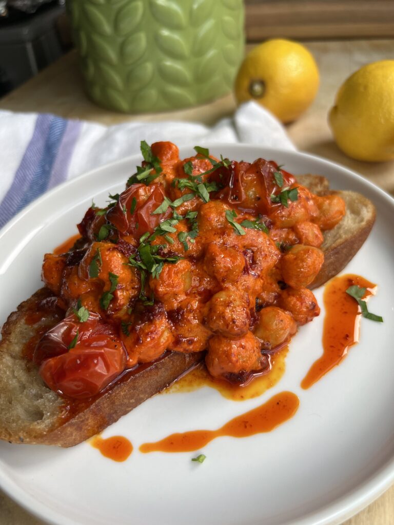 Red Pepper and Harissa Chickpeas