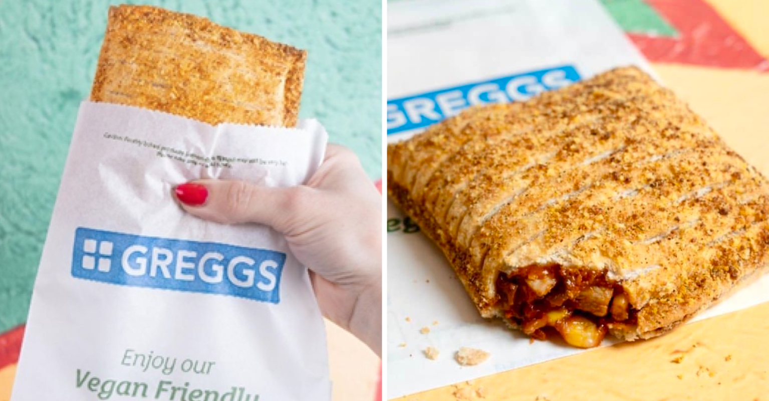 Greggs Vegan Mexican Chicken FreeBake new vegan bake drops