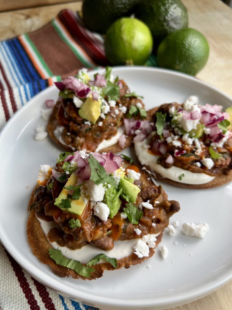 Black Bean Toastadas