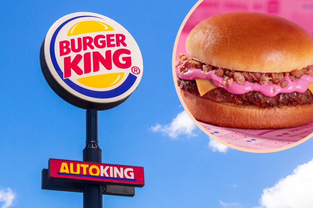 Burger King launches pink burger and milkshake in Brazil