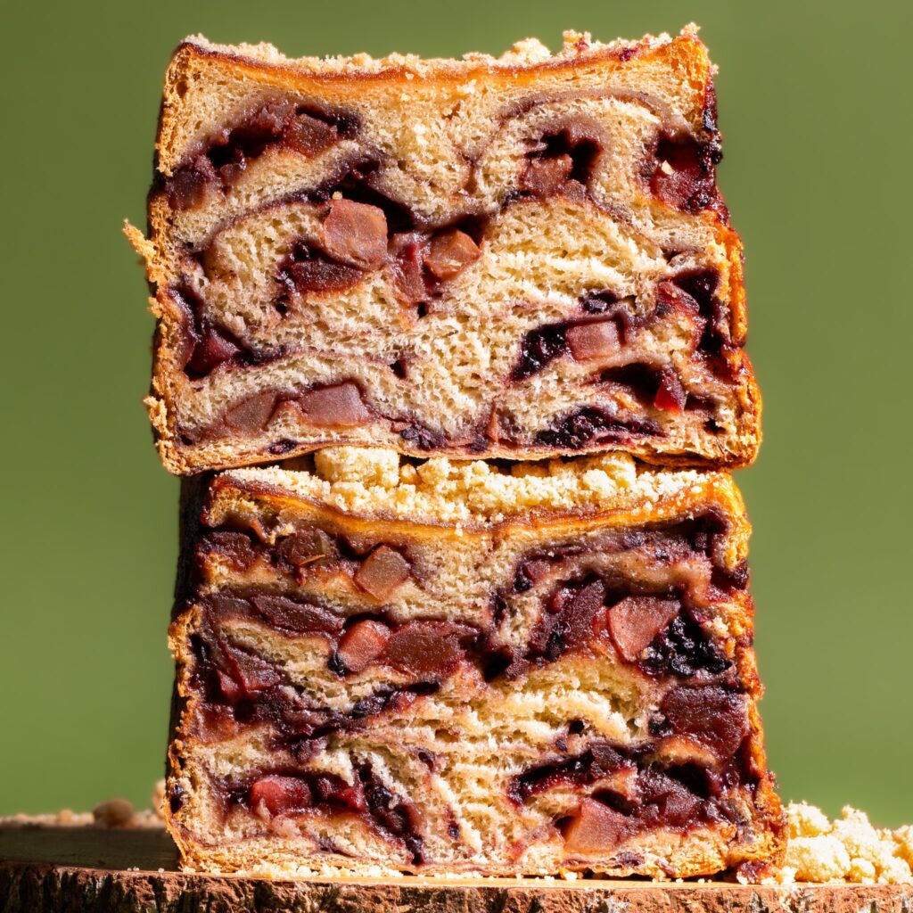 Upside-Down Summer Crumble Babka