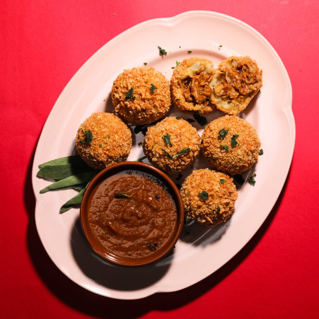 Pulled Pork Stuffing Croquettes | Twisted